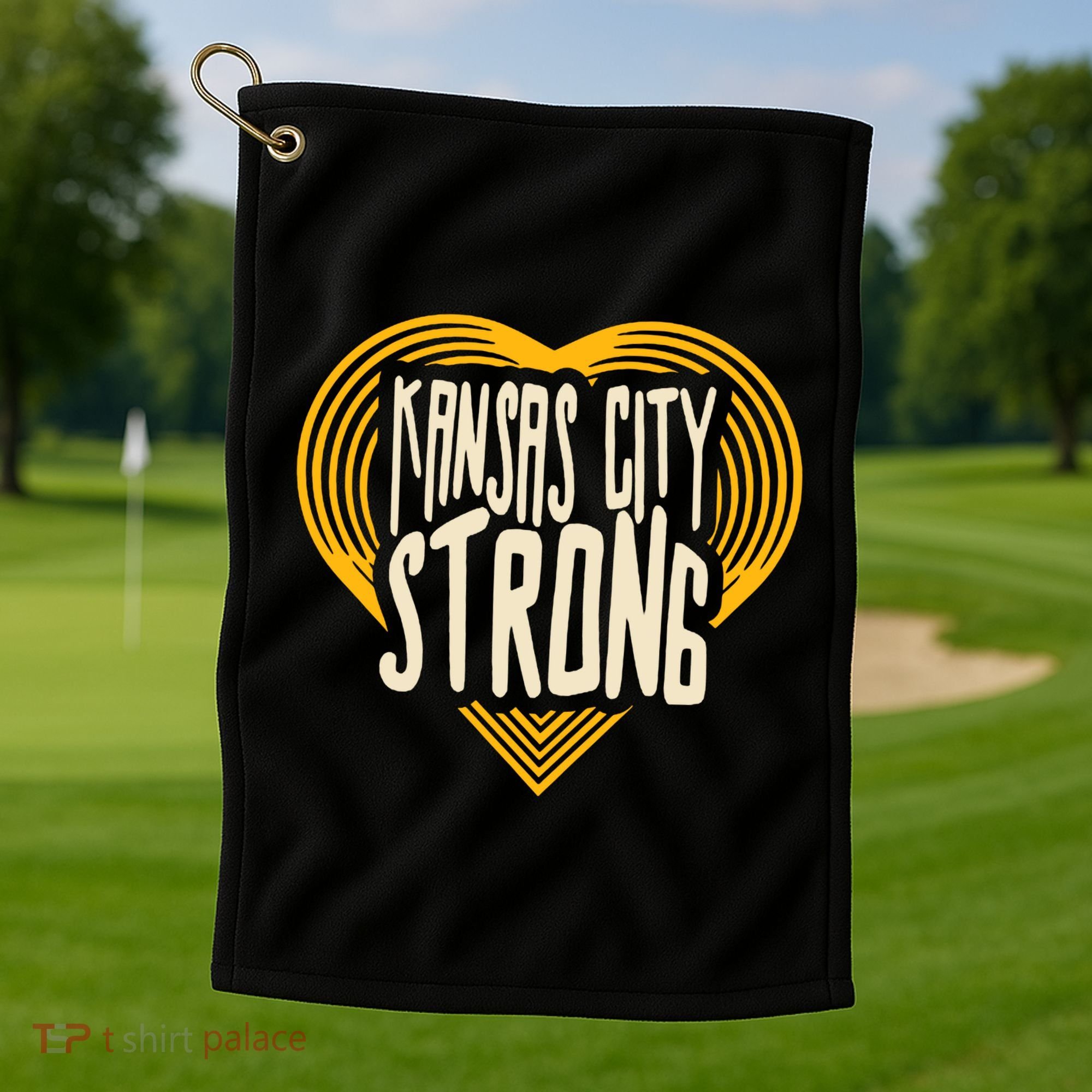 Kansas City Strong Heart Awareness Golf Towel