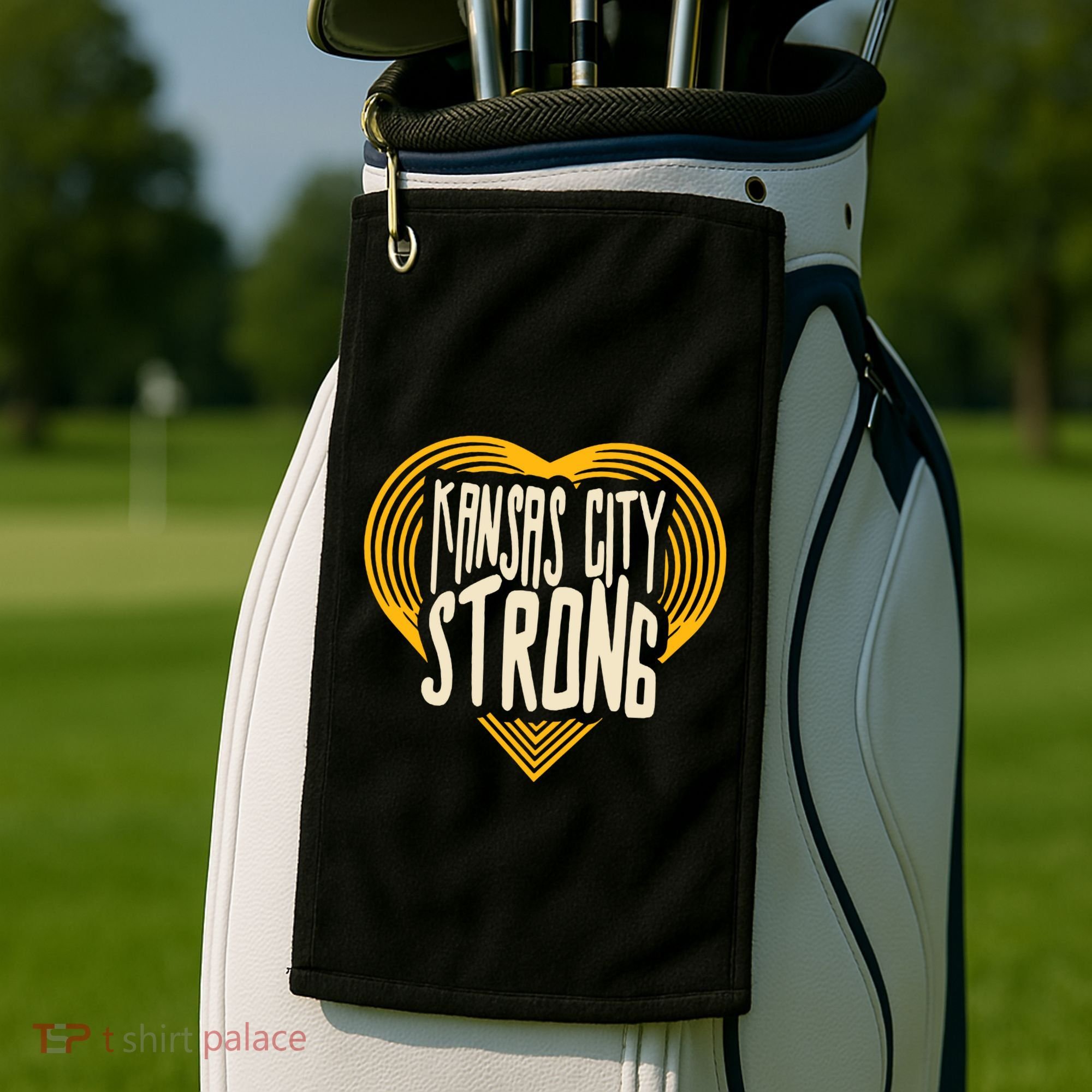 Kansas City Strong Heart Awareness Golf Towel