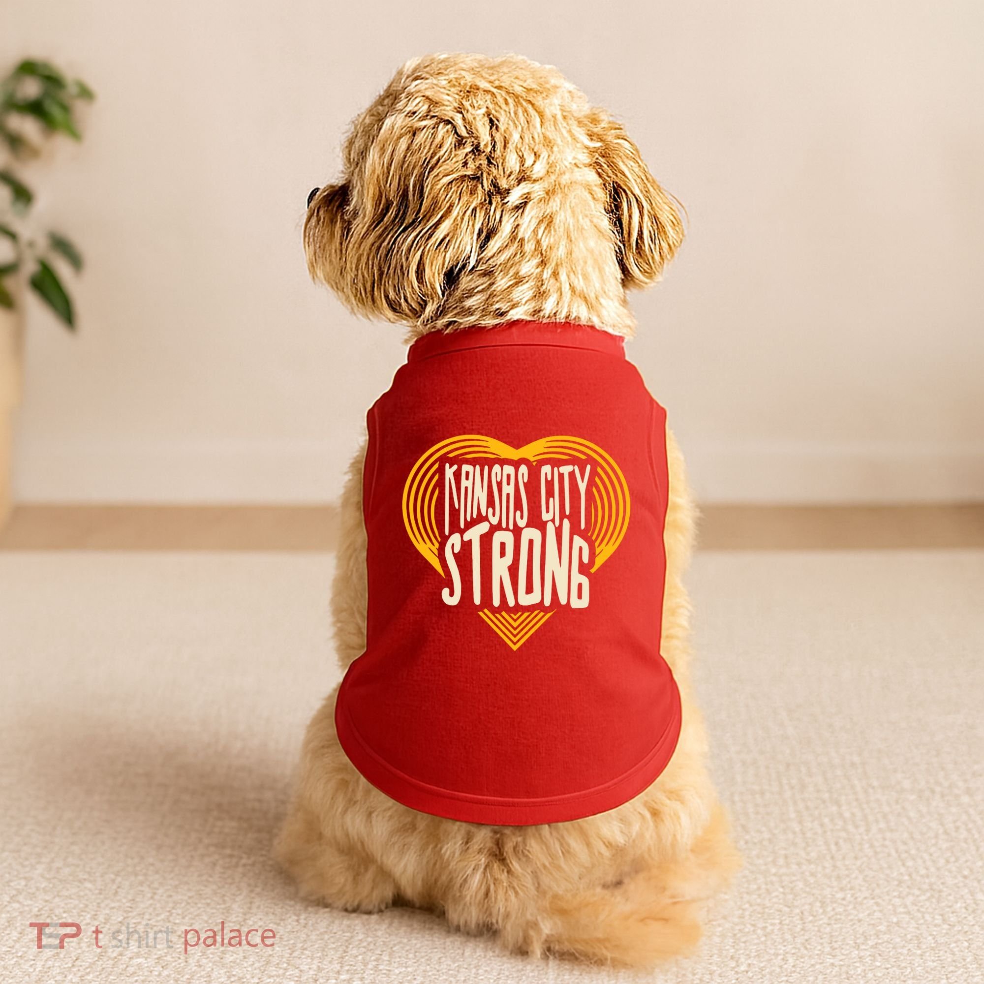 Kansas City Strong Heart Awareness Doggie Tank