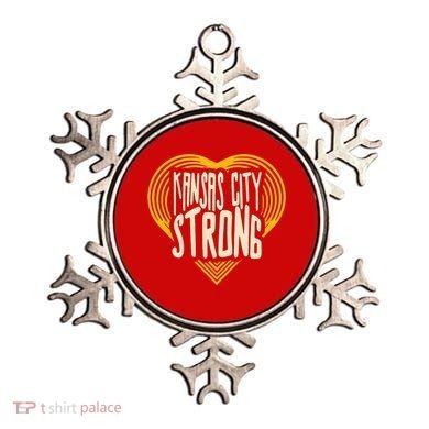 Kansas City Strong Heart Awareness Ornament