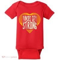 Kansas City Strong Heart Awareness Baby Bodysuit thumb 0