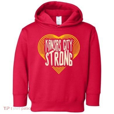 Kansas City Strong Heart Awareness Toddler Hoodie