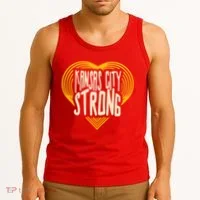 Kansas City Strong Heart Awareness Tank Top thumb 3