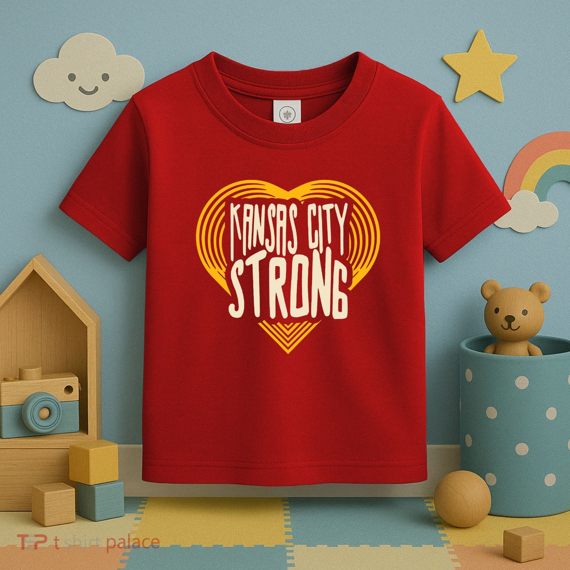 Kansas City Strong Heart Awareness Toddler T-Shirt