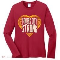 Kansas City Strong Heart Awareness Women's Long Sleeve Shirt thumb 0