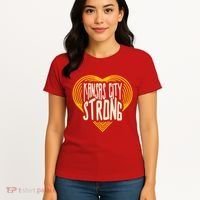 Kansas City Strong Heart Awareness Women's T-Shirt thumb 4
