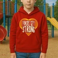 Kansas City Strong Heart Awareness Kids Hoodie thumb 2