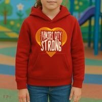 Kansas City Strong Heart Awareness Kids Hoodie thumb 3