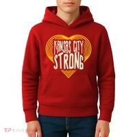Kansas City Strong Heart Awareness Kids Hoodie thumb 4