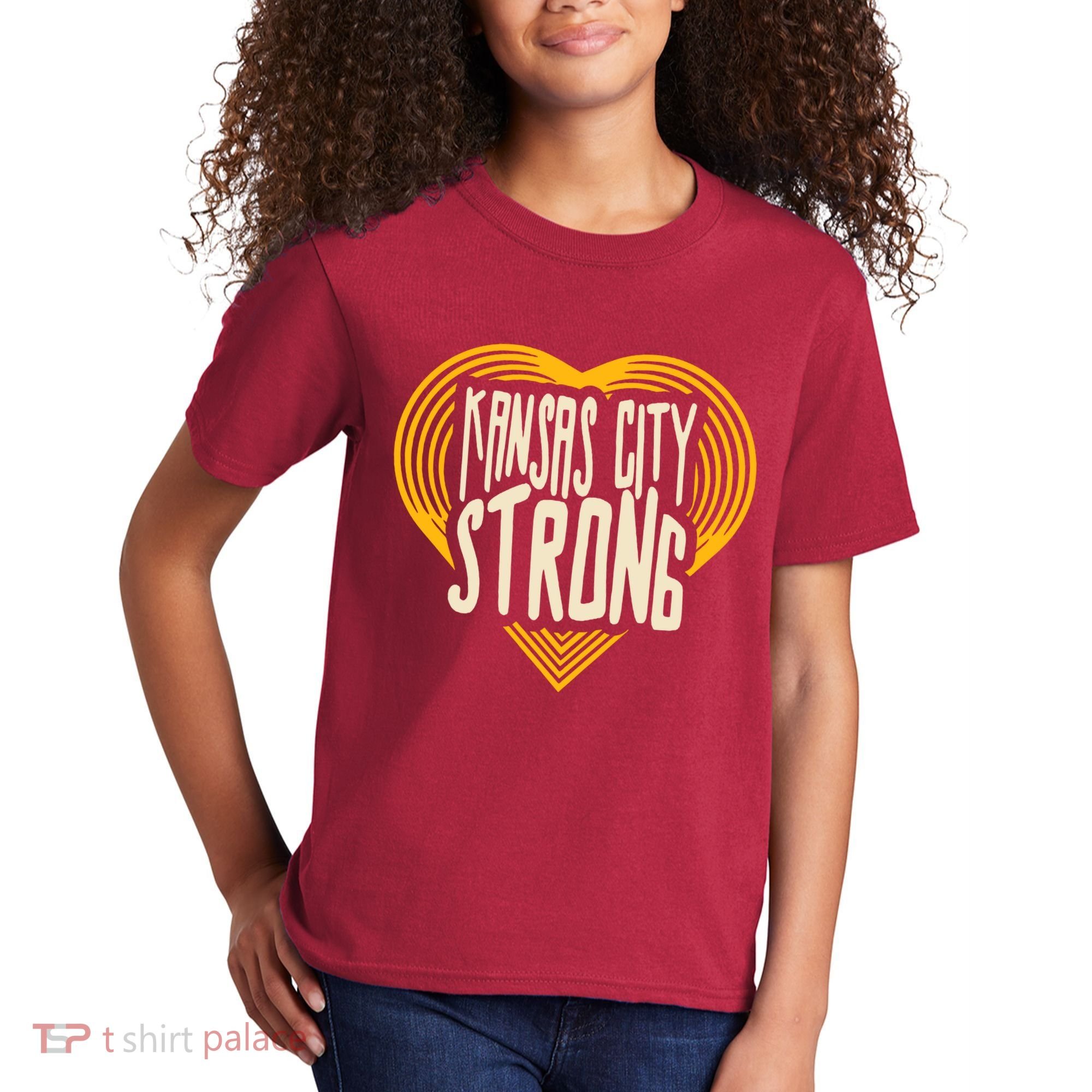 Kansas City Strong Heart Awareness Kids T-Shirt