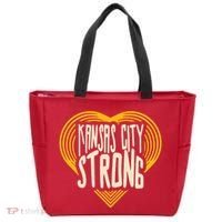 Kansas City Strong Heart Awareness Tote Bag thumb 0