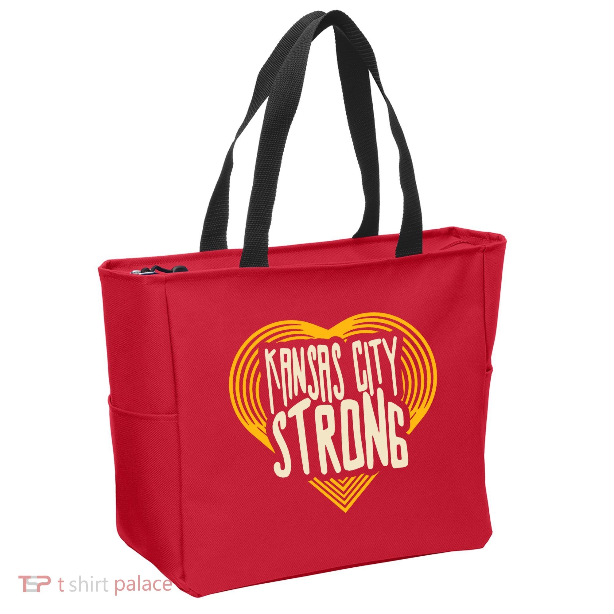 Kansas City Strong Heart Awareness Tote Bag