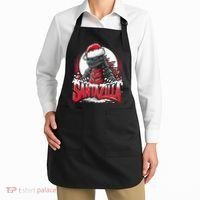 Kaiju Christmas Santazilla Japanese Monster Dinosaur Apron thumb 2