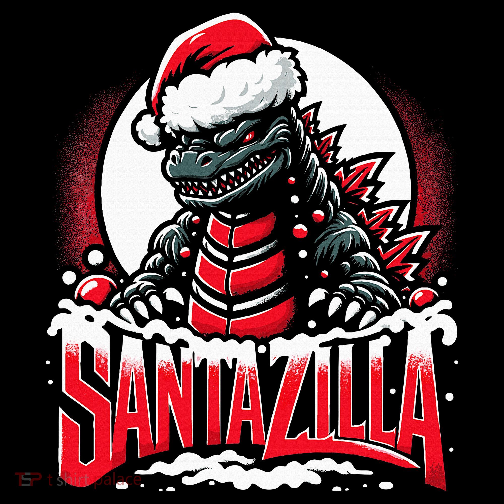 Kaiju Christmas Santazilla Japanese Monster Dinosaur Coffee Mug