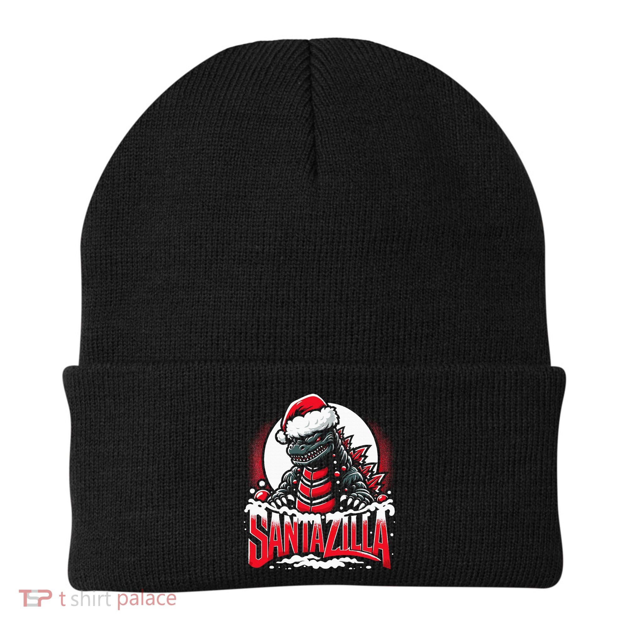 Kaiju Christmas Santazilla Japanese Monster Dinosaur Beanie