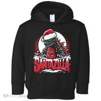 Kaiju Christmas Santazilla Japanese Monster Dinosaur Toddler Hoodie thumb 0