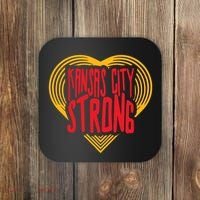 Kansas City Strong Heart Coaster thumb 0