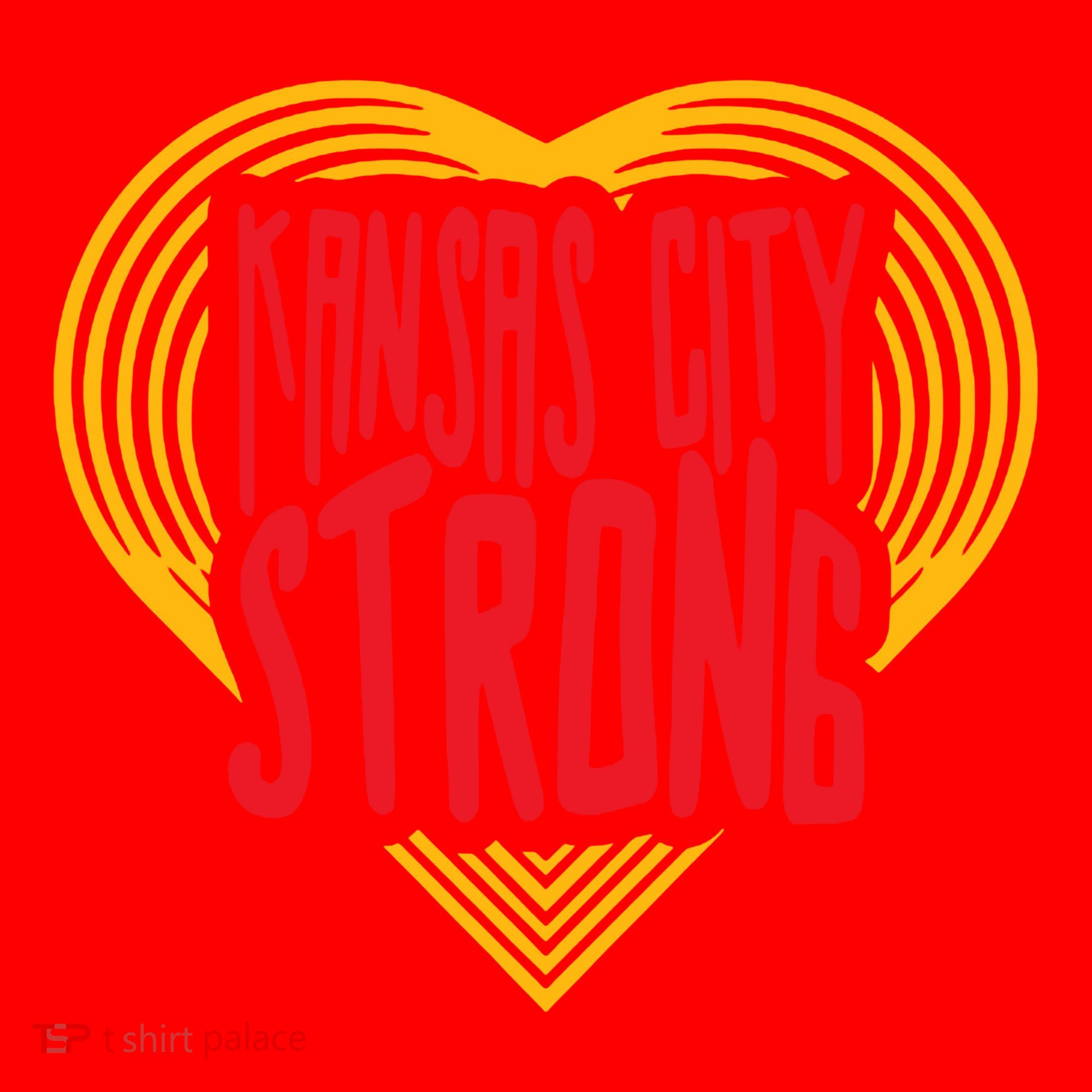 Kansas City Strong Heart Santa Hat