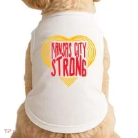 Kansas City Strong Heart Doggie Tank thumb 0