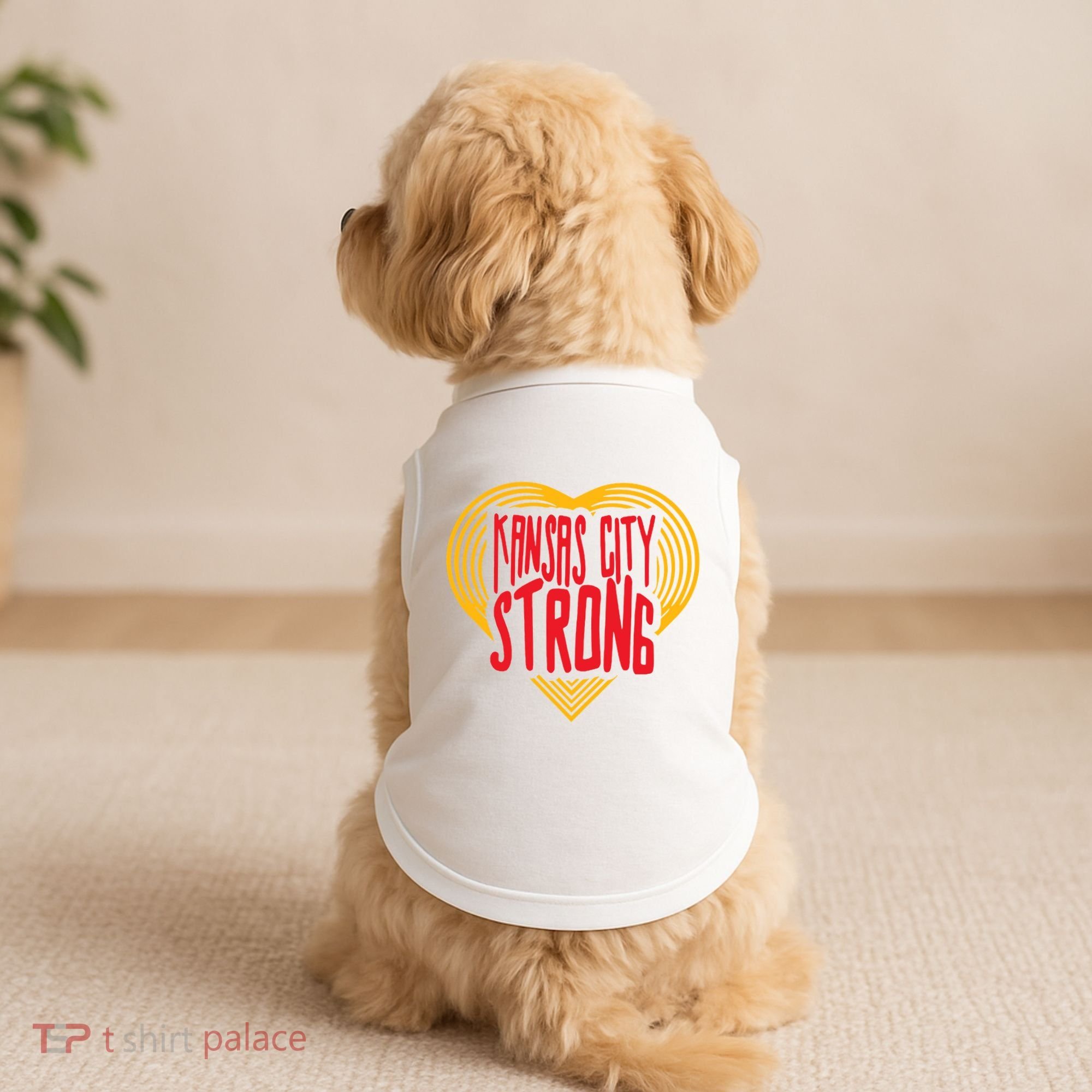 Kansas City Strong Heart Doggie Tank