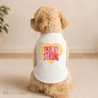 Kansas City Strong Heart Doggie Tank thumb 2