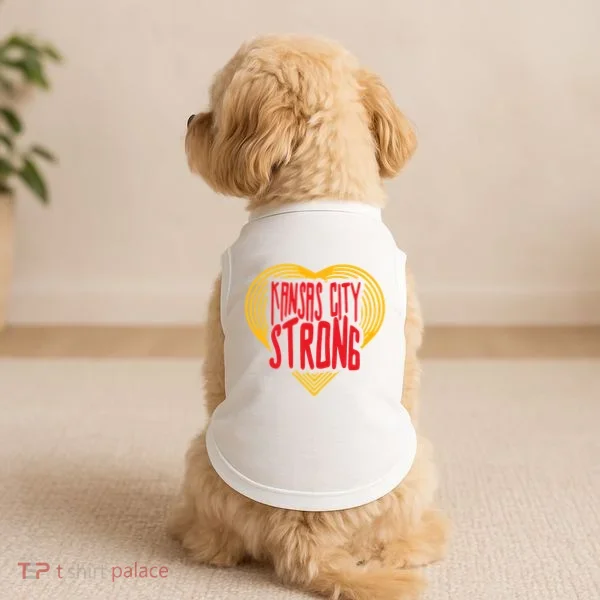 Kansas City Strong Heart Doggie Tank