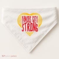 Kansas City Strong Heart USA-Made Doggie Bandana thumb 0