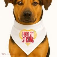Kansas City Strong Heart USA-Made Doggie Bandana thumb 1