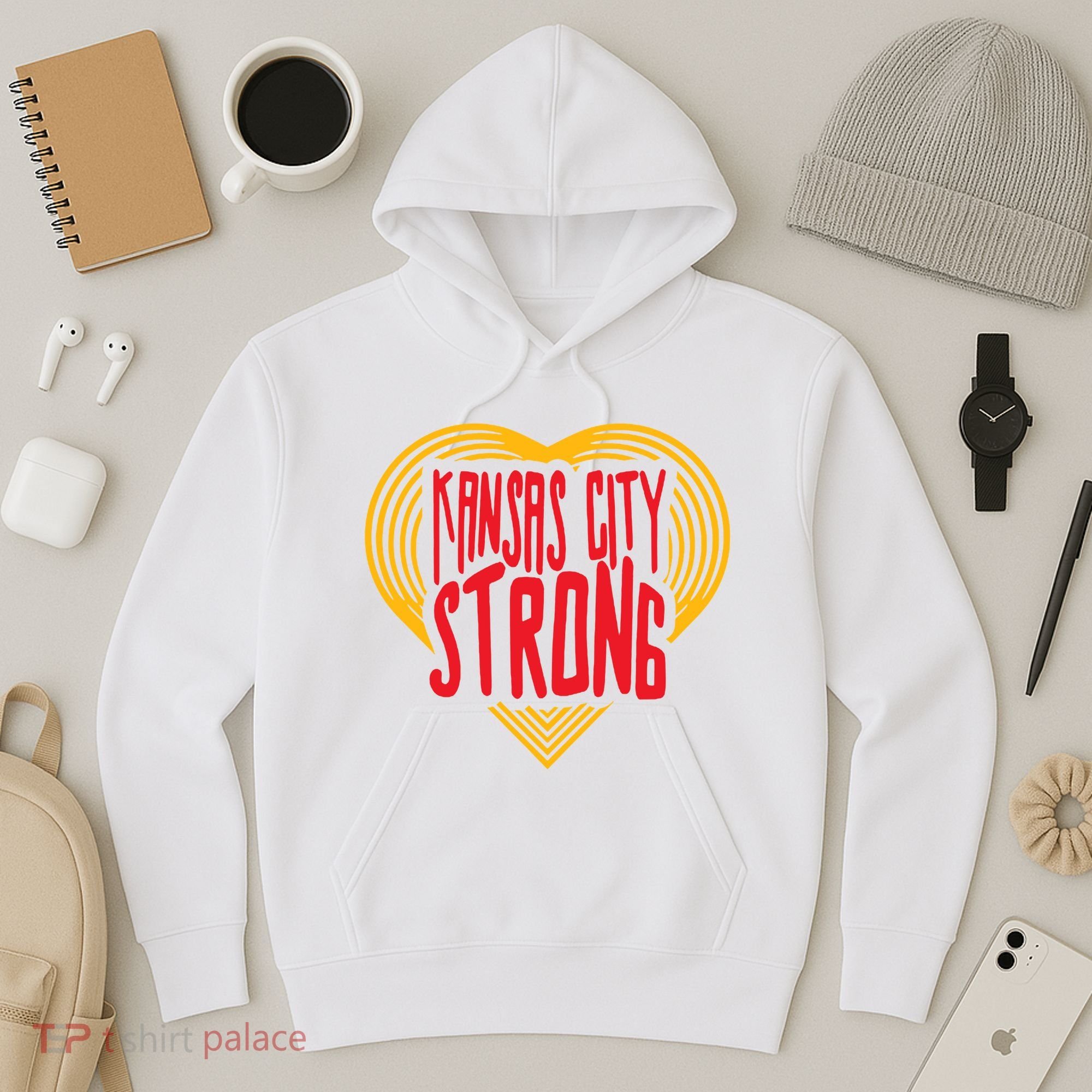 Kansas City Strong Heart Hoodie