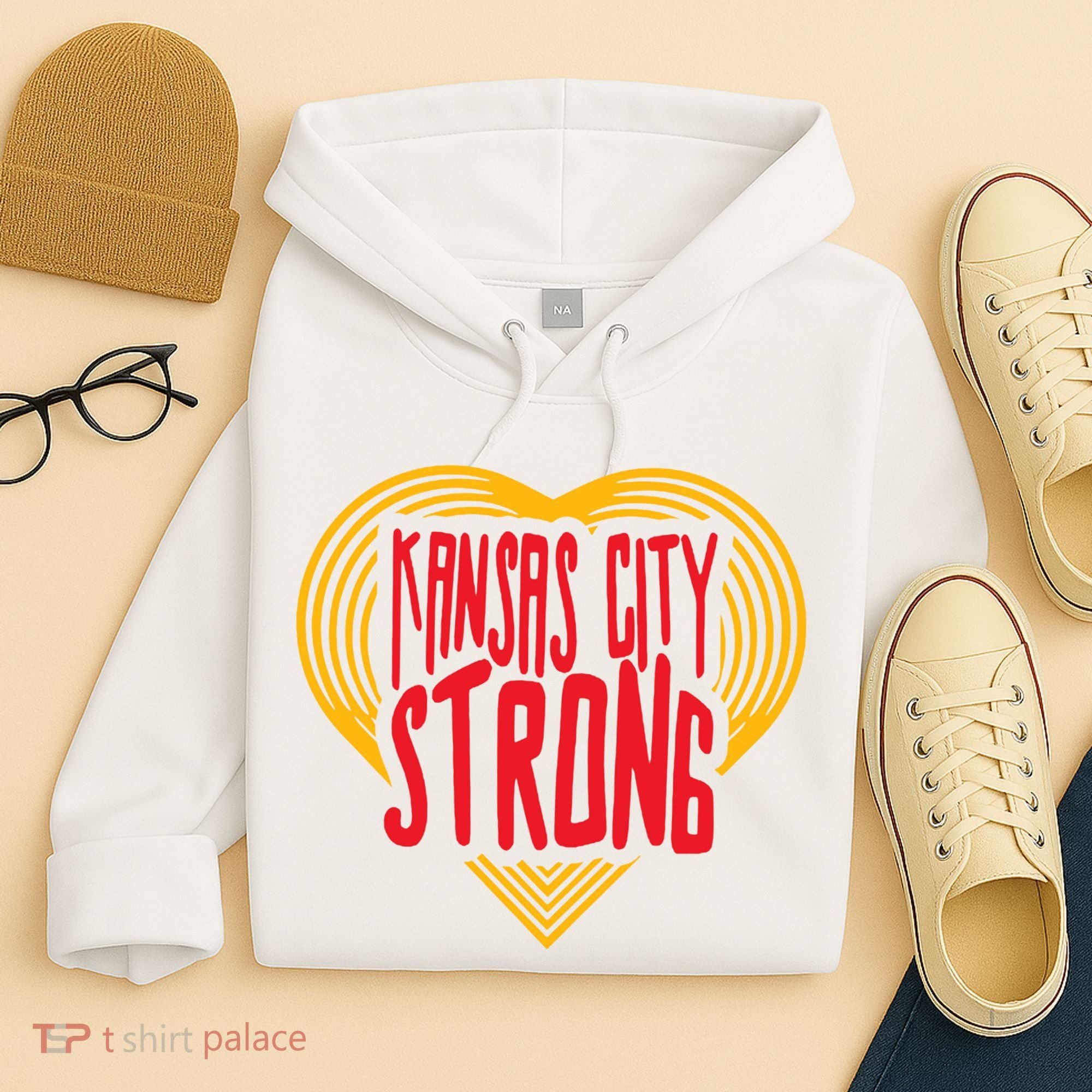 Kansas City Strong Heart Hoodie