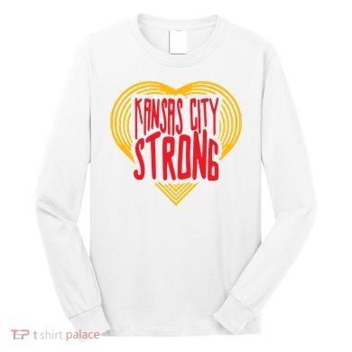 Kansas City Strong Heart Long Sleeve Shirt