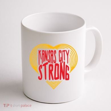 Kansas City Strong Heart Coffee Mug back