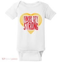 Kansas City Strong Heart Baby Bodysuit thumb 0