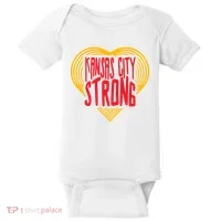 Kansas City Strong Heart Baby Bodysuit thumb 0