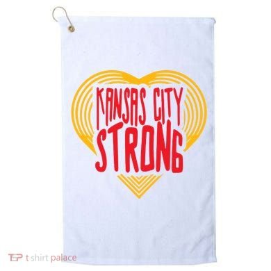 Kansas City Strong Heart Golf Towel