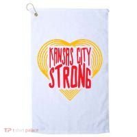 Kansas City Strong Heart Golf Towel thumb 0