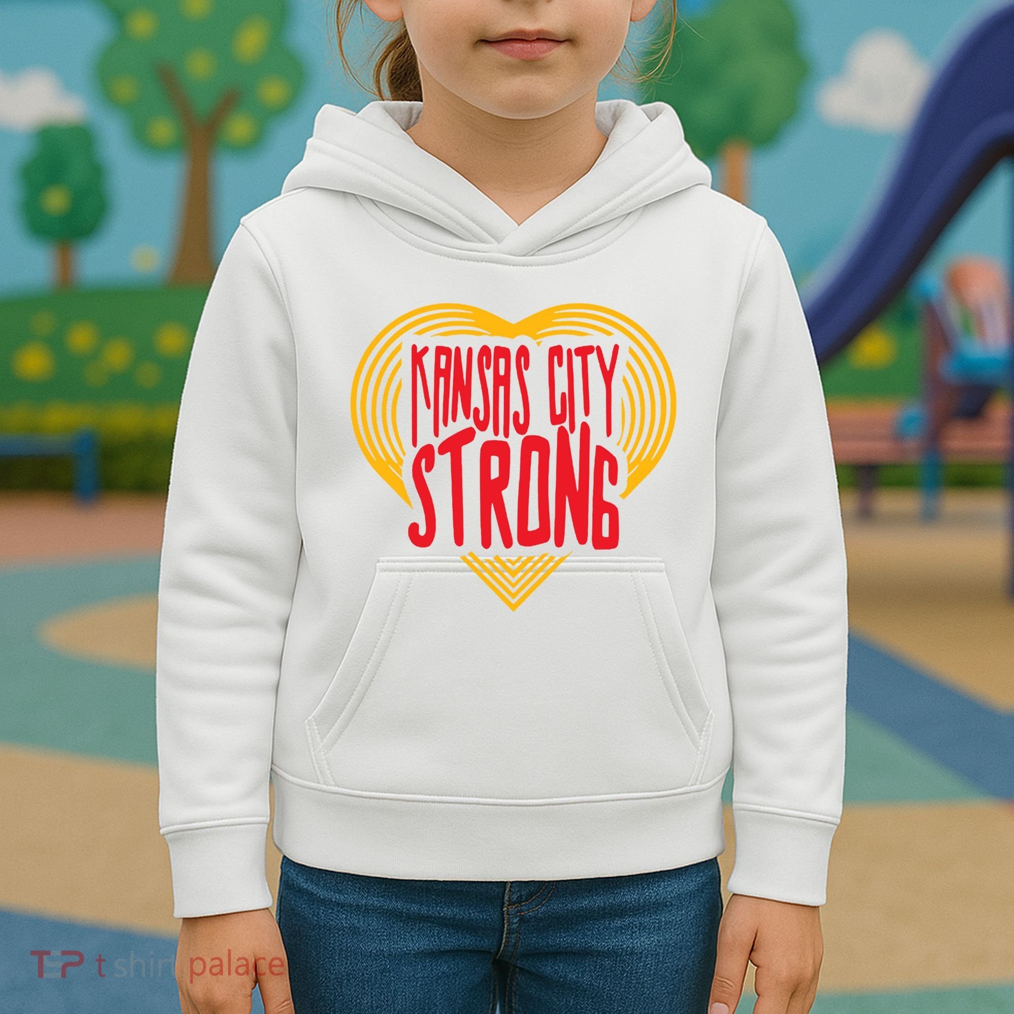 Kansas City Strong Heart Kids Hoodie