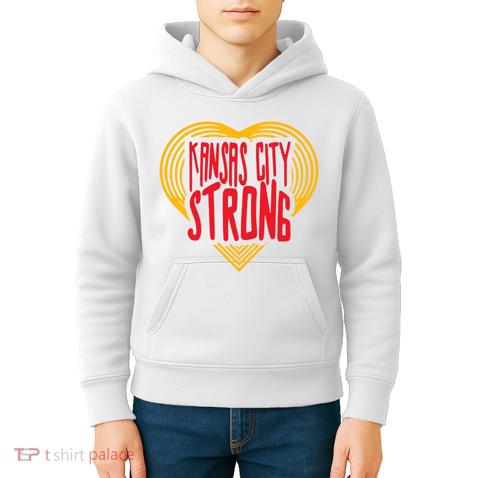 Kansas City Strong Heart Kids Hoodie