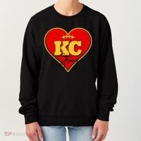 Kansas City Strong Football Heart Awareness Women's Sweatshirt thumb 0