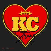 Kansas City Strong Football Heart Awareness Women's Sweatshirt thumb 2