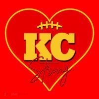 Kansas City Strong Football Heart Awareness Santa Hat thumb 1