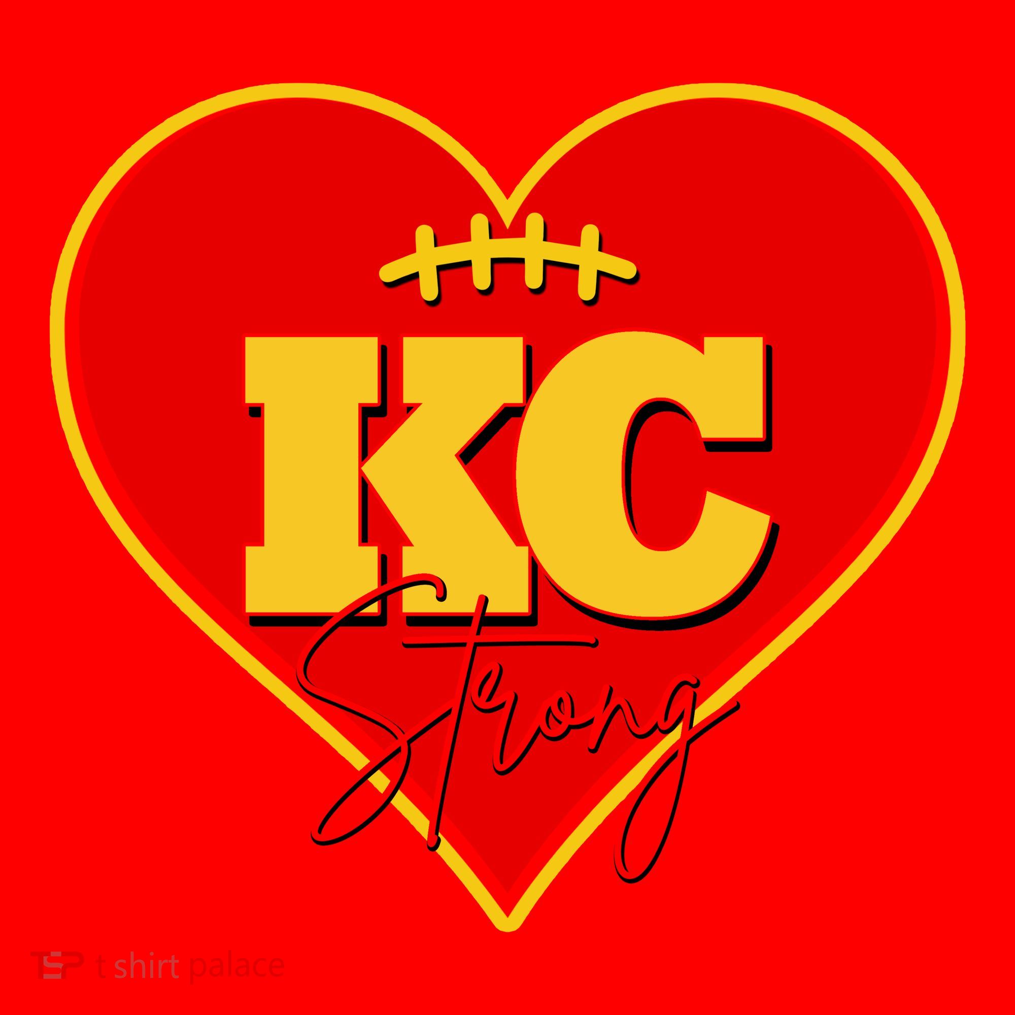 Kansas City Strong Football Heart Awareness Santa Hat