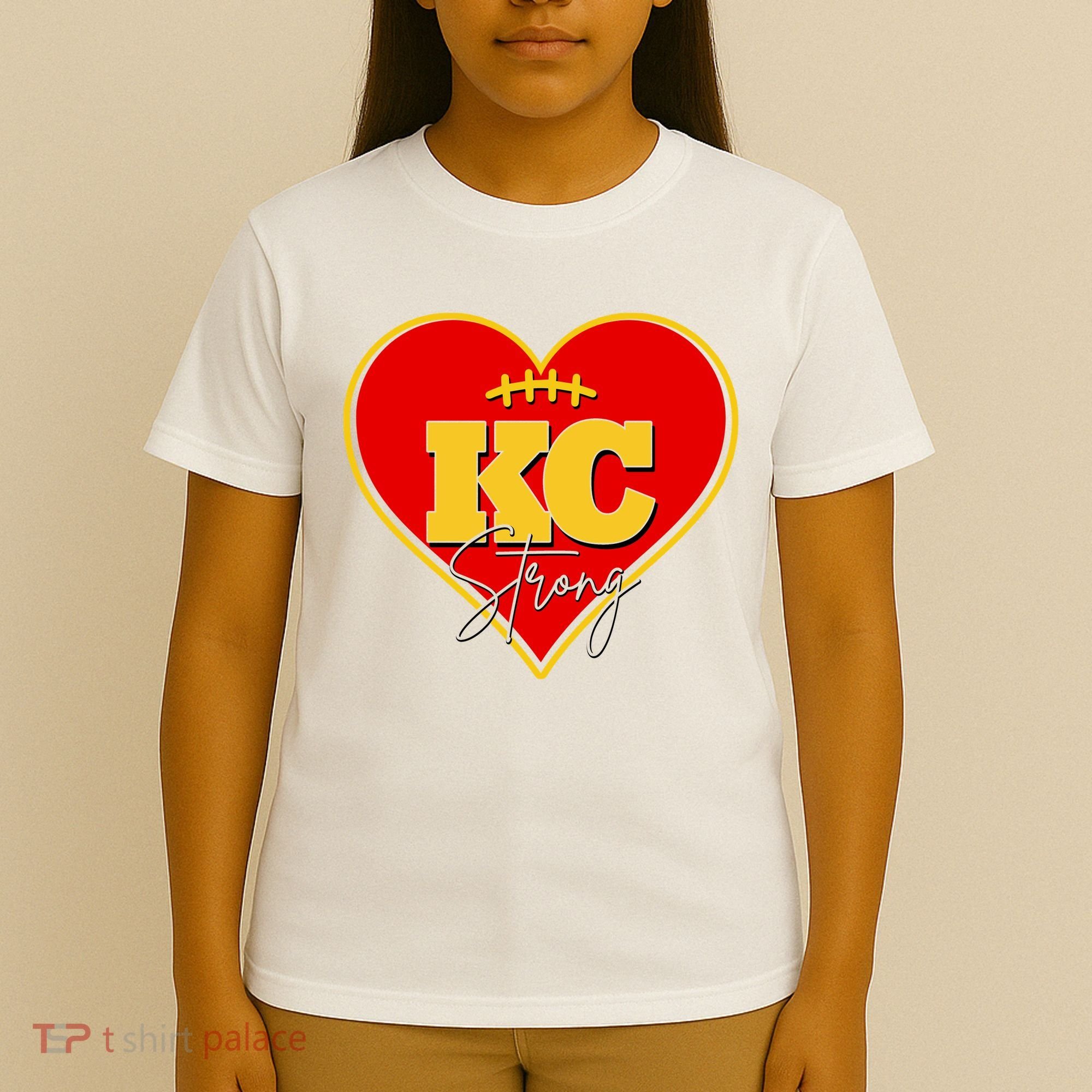 Kansas City Strong Football Heart Awareness T-Shirt