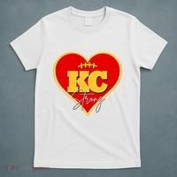 Kansas City Strong Football Heart Awareness T-Shirt thumb 5