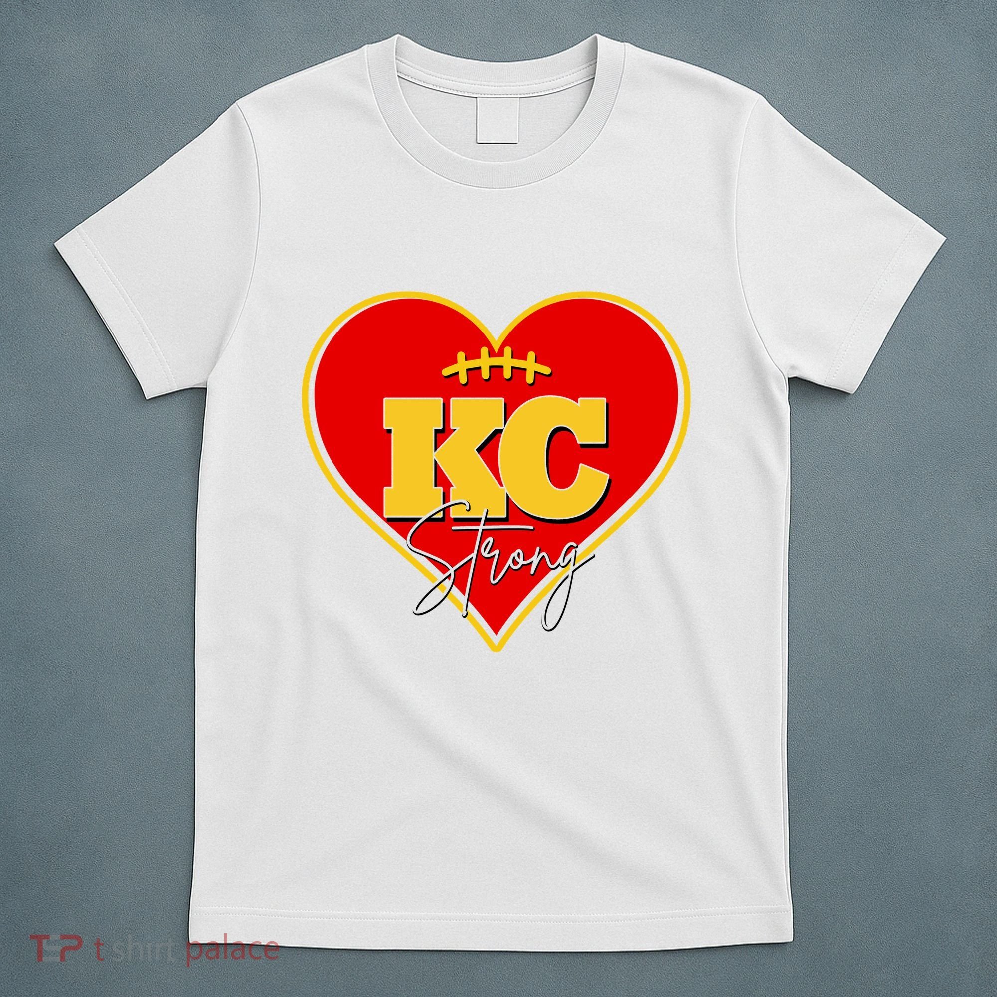 Kansas City Strong Football Heart Awareness T-Shirt