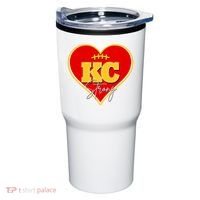 Kansas City Strong Football Heart Awareness Tumbler thumb 0