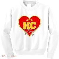 Kansas City Strong Football Heart Awareness Kids Sweatshirt thumb 0