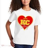 Kansas City Strong Football Heart Awareness Kids T-Shirt thumb 2