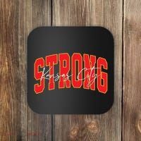 Kansas City Strong Football Awareness Coaster thumb 0