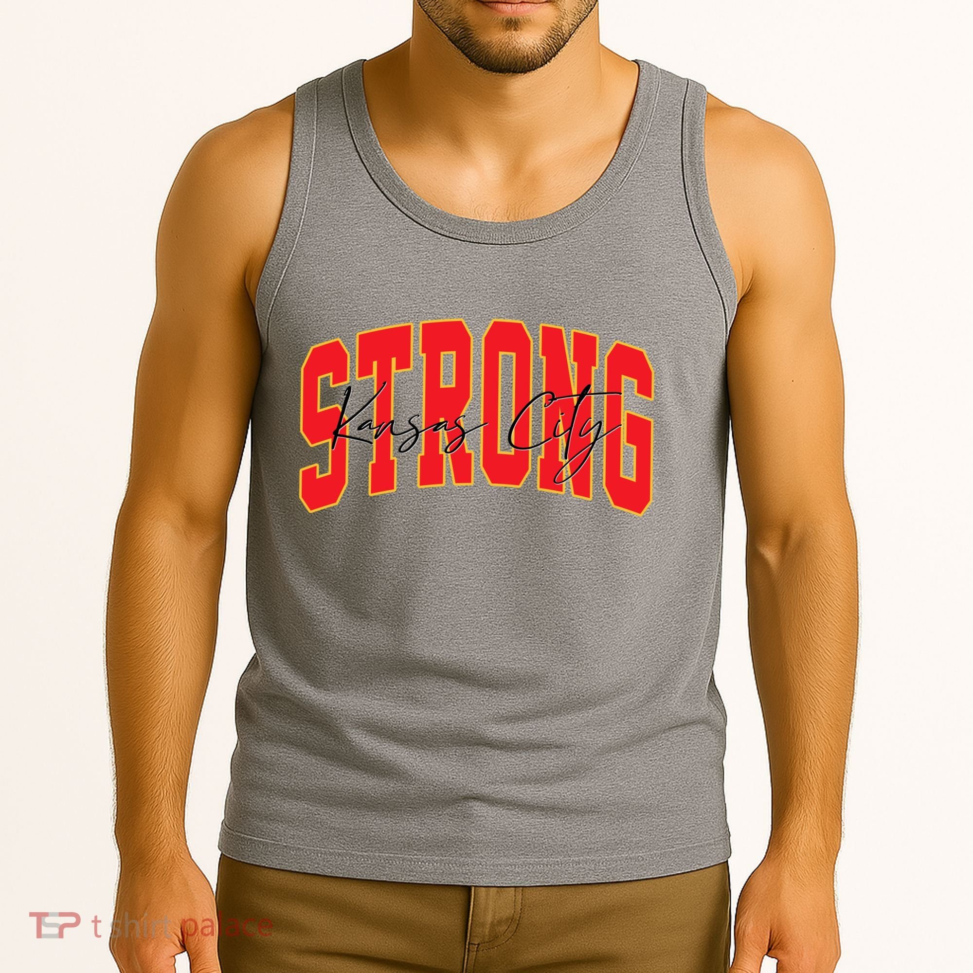 Kansas City Strong Football Awareness Tank Top